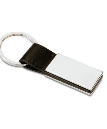 RECTANGLO PU és fém kulcstartó