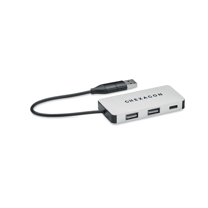 HUB-C 3 portos USB hub, 20 cm kábel - Image 10