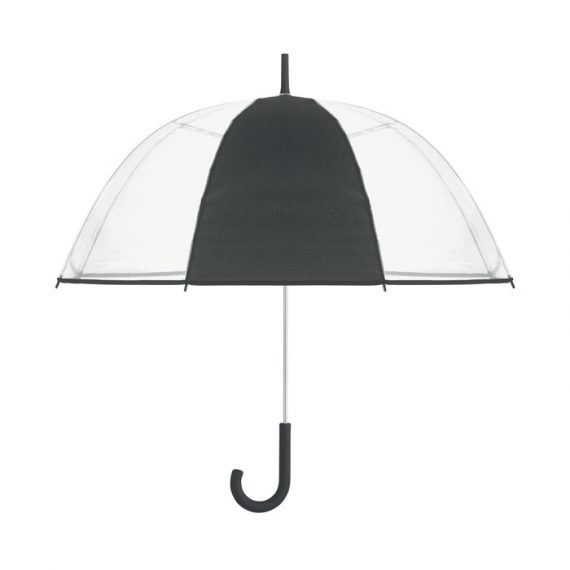 GOTA ⌀102cm/23″ átlátszó esernyő, hajlított markolat.