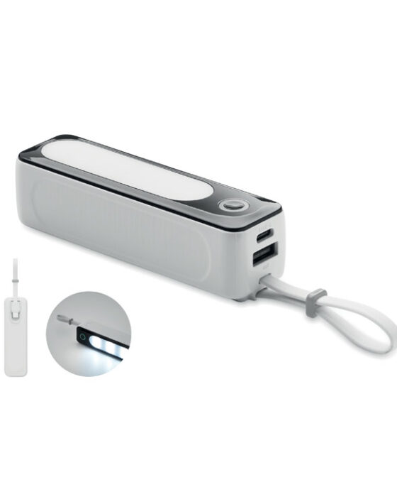 POWLIGHT 5000 mAh powerbank COB fénnyel