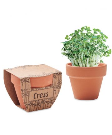 CRESS POT Terrakotta ültető, zsázsa