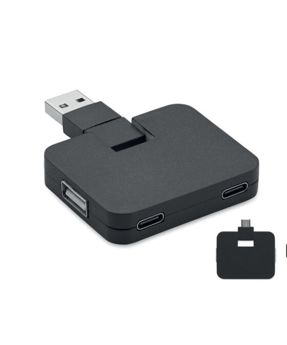 SQUARE-C 4 portos USB hub