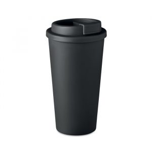 TUESDAY Duplafalú pohár 450 ml - Fekete