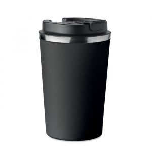 BRACE Duplafalú pohár, 350 ml - Fekete