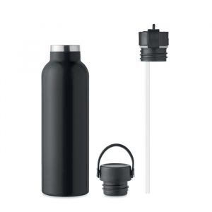 BOALI Duplafalú palack 700 ml - Fekete