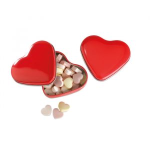 LOVEMINT Cukorka szív alakú tartóban - Piros