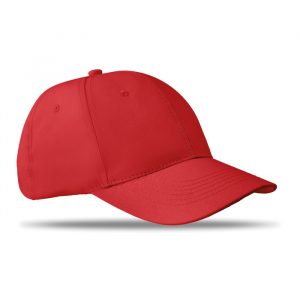 BASIE 6 paneles baseball sapka - Piros