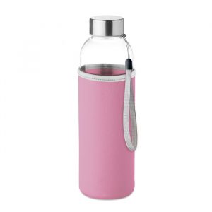UTAH GLASS Üveg palack 500 ml - Babarózsaszín