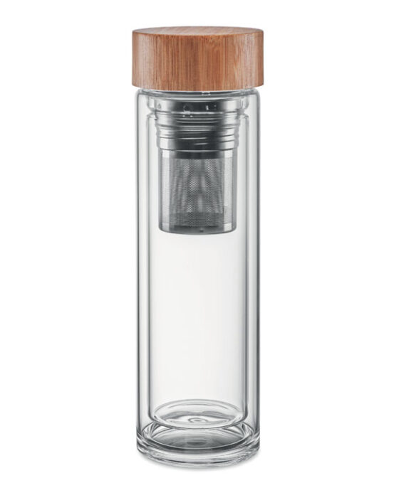 BATUMI GLASS Duplafalú üveg palack, 400 ml