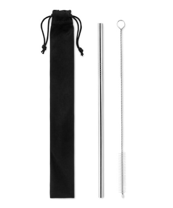 COLD STRAW Acél szívószál és kefe tokban