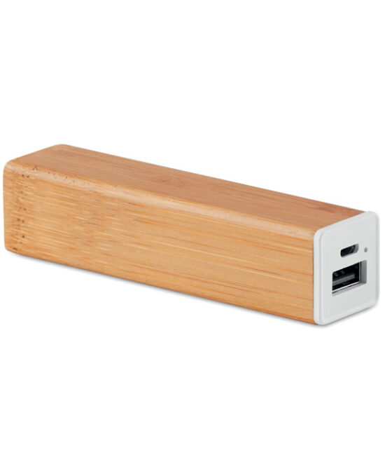POWERBAM 2200 mAh bambusz powerbank