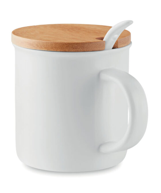 KENYA Porcelánbögre kanállal