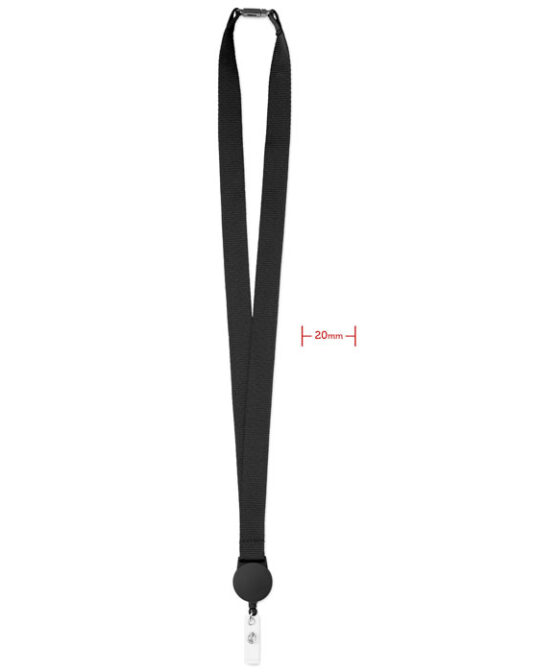 ZIP LANYARD Nyakpánt kihúzható tartóval
