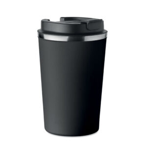 BRACE Duplafalú pohár, 350 ml - Fekete