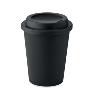 NOLA Duplafalú PP pohár 300 ml - Fekete