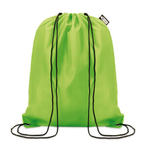 SHOOPPET Zsinóros tornazsák, 190T RPET - Lime