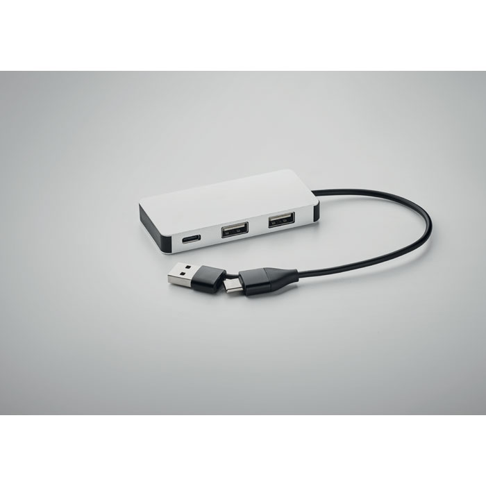 HUB-C 3 portos USB hub, 20 cm kábel - Image 12