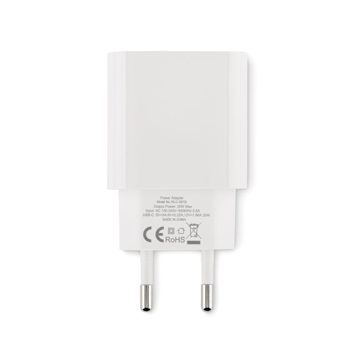 PLUGME 20W 2 pólusú EU USB töltő - Image 2