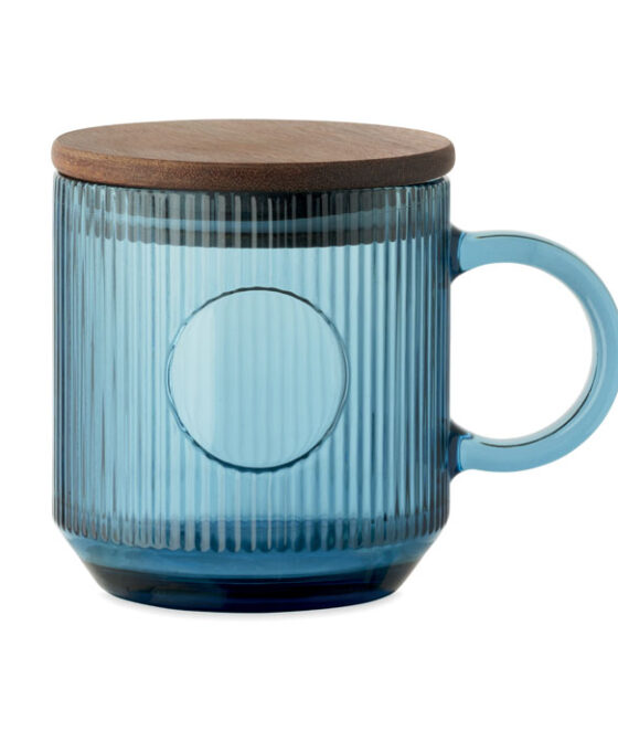 VITRIO MUG Bordázott üveg bögre 300 ml