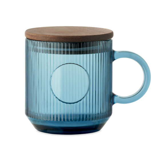 VITRIO MUG Bordázott üveg bögre 300 ml