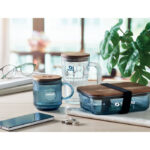 VITRIO MUG Bordázott üveg bögre 300 ml - Image 8