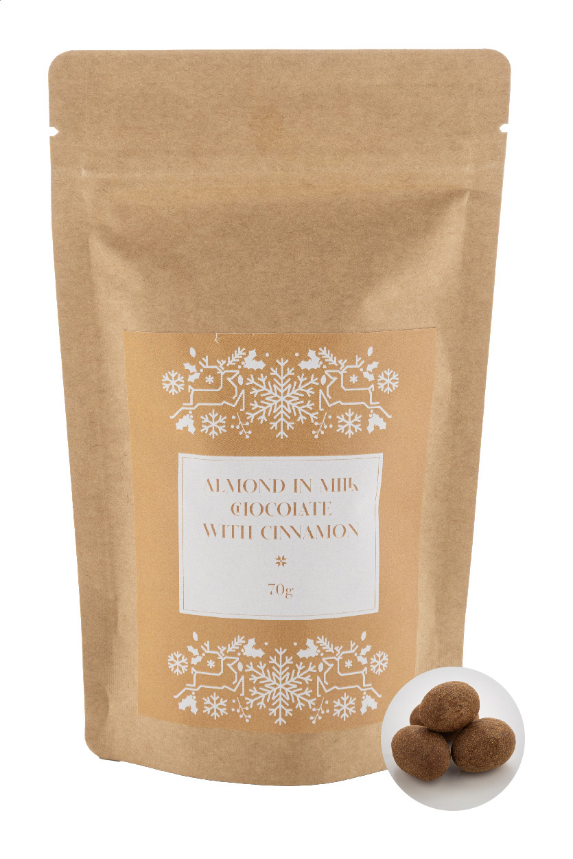 Csokoládés fahéjas mandula, 70 g