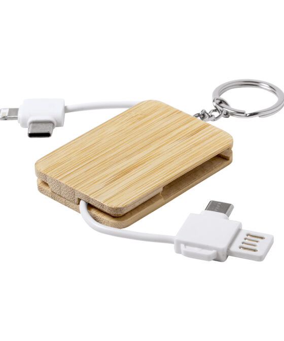 Kulcstartó USB töltőkábellel