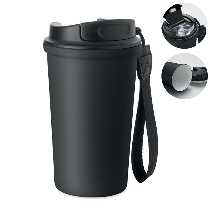 NAKANO Újrahaszn. acél pohár 400ml