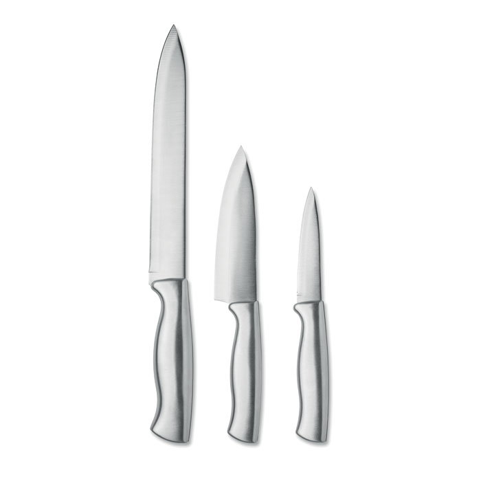 COCINERO Rozsdam. acél késkészlet, 3 db